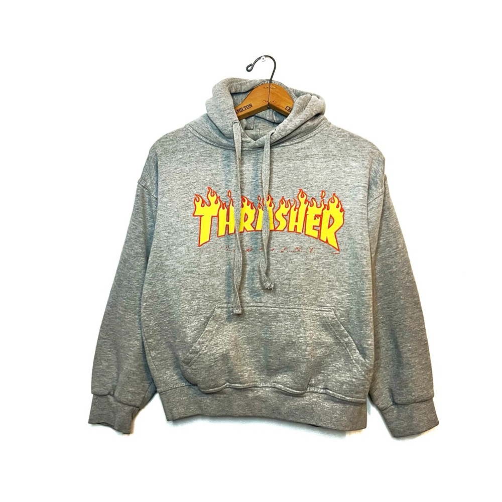 Thrasher | Grey Graphic Hoodie